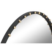 Vggspegel Home ESPRIT Svart Gyllene Modern 90 x 3,5 x 90 cm