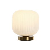 Bordslampa Home ESPRIT Vit Gyllene