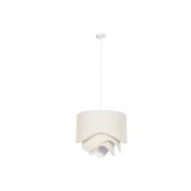 Taklampa Home ESPRIT Beige Metall 50 W 50 x 50 x 38 cm