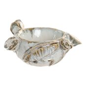 Bordsdekoration Home ESPRIT Bl Vit Keramik 28 x 25 x 13 cm