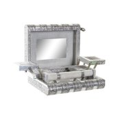 Smyckeskrin Home ESPRIT Silvrig Naturell Tr Aluminium 22,5 x 18