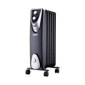 Vrmeelement EDM 07126 Black Edition Svart/Gr 1000 W