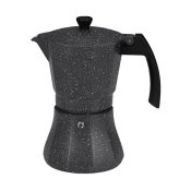 Italiensk Kaffepanna EDM Svart Aluminium 12 Csszk Induktionsh