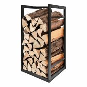 Vedstll EDM 85766 Svart Metall 33 x 33 x 68 cm