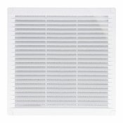 Ventilationsgaller EDM 87704 Vit 20 x 20 x 0,7 cm Myggnt