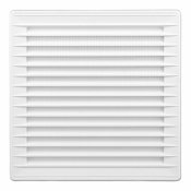 Ventilationsgaller EDM 87724 Vit 17 x 17 x 1,15 cm Myggnt