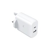Vggladdare KSIX GaN Vit 45 W