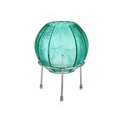 Vas Bl Labda 14,5 x 19,5 x 14,5 cm Silvrig Metall Glas
