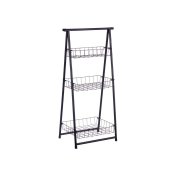 Bokhylla Kinvara CN-W2672C-A Svart Jrn 44 x 31 x 90 cm
