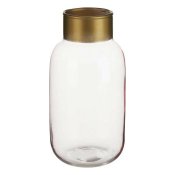 Vas Slt Rosa Gyllene Glas (11,5 x 24 x 11,5 cm)