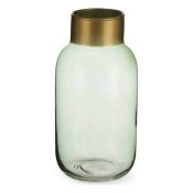 Vas Slt Gyllene Grn Glas (11,5 x 24 x 11,5 cm)
