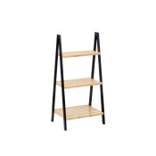 Badrumshyllor Berilo WR5504-3-430 Svart Naturell 40,3 x 81,5 x 3
