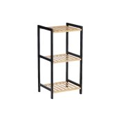 Badrumshyllor Berilo WR5503-3-464 Svart Naturell 35 x 30 x 70 cm