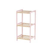 Badrumshyllor Berilo WR5503-3-468 Rosa Naturell 35 x 30 x 70 cm