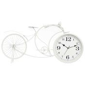 bordsklocka Gift Decor Vit Cykel