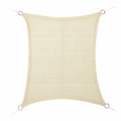 Rektangulr Segelformad Solmarkis Faura Beige 3 x 4 m Rektangul