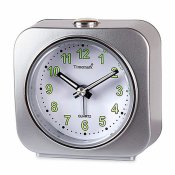 Vckarklocka Timemark Silvrig 9 x 9 x 4 cm Plast