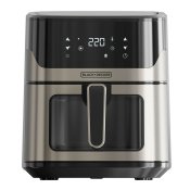 Luftfrits Black & Decker BXAF6500E Svart Silvrig 1600 W 6,5 L