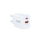 Vggladdare TooQ TQWC-2SC04WT 20 W Vit
