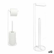 Toalettrullehllare Confortime Vit 15 x 15 x 54 cm (12 antal)
