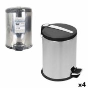 Soptunna Confortime Silvrig Metall 4 antal 9 L 23 x 33 cm (23 x