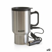 Termosmugg med lock Basic Home Silvrig 400 ml 0,4 l Elektrisk (1