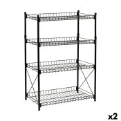 Bokhylla Confortime Metall 52 x 34 x 86 cm (2 antal)