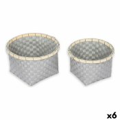 Multifunktionell korg Confortime Rund 26 x 26 x 17 cm 2 Delar (6