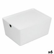 Stapelbar frvaringslda Confortime Med lock 35 x 26 x 16 cm (6
