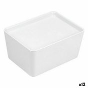 Stapelbar frvaringslda Confortime Med lock 17,5 x 13 x 8,5 cm