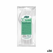 Gaffelset Algon teranvndningsbar Vit 36 antal 18 cm