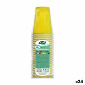 Set med teranvndbara glas Algon Gul 24 antal 250 ml (25 Delar)