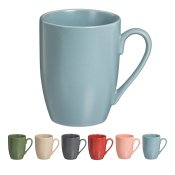 Set med 6 koppar Caison Multicolour Porslin 350 ml Mattfihish