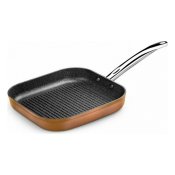 Rfflad stekpanna Monix M740030 Grill 28 cm Smitt aluminium (4 D