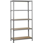Bokhylla SimonRack Metall Tr Gr (180 x 80 x 40 cm)