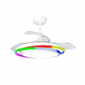 Takflkt CristalRecord ANTILA MINI RGB WH RETRAC Vit