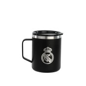 Termosmugg med lock Real Madrid C.F. Marinbl Rostfritt stl