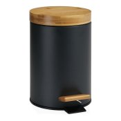 Pedalhink Andrea House Svart Matt Metall Bambu 3 L ( 17 x 26 cm
