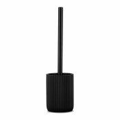 Toalettborste Andrea House Matt Svart Harts ( 9,5 x 36 cm)