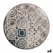 Platt skl La Mediterrnea Grecia Porslin (6 antal)
