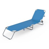 Marbueno Fllbar Solstol Stl Bl fr Strand och Pool 187X55X24