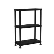 Marbueno Hylla 3 Hyllor Plast Svart 61x31x91 cm Trdgrd 10536