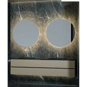 Badrumsspegel med LED-belysning Ledimex OPOR001-60C Speglar