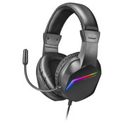 Hrlurar med mikrofon Gaming Mars Gaming MH122 Svart