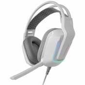 Spelhrlurar med mikrofon Mars Gaming MH-Strike Vit