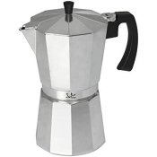 Italiensk Kaffepanna JATA CCA12 Aluminium 12 Csszk Silvrig
