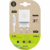 Vggladdare Tech One Tech TEC2401 Vit