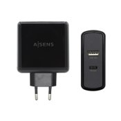 USB-laddare och vgg Aisens ASCH-2PD45A-BK 57 W Svart USB-C