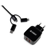 Vggladdare Subblim SUB-CHG-1ZWC02 Svart 12 W 50 W