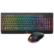 Tangentbord Krom NXKROMKBLSP Svart Qwerty Spanska